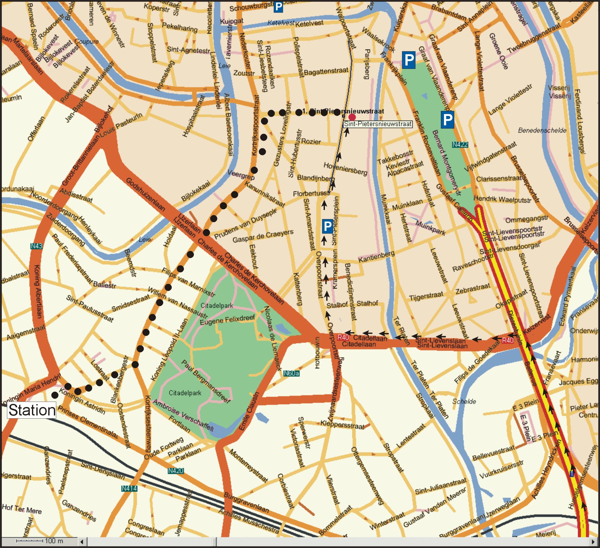 Map Gent Large 